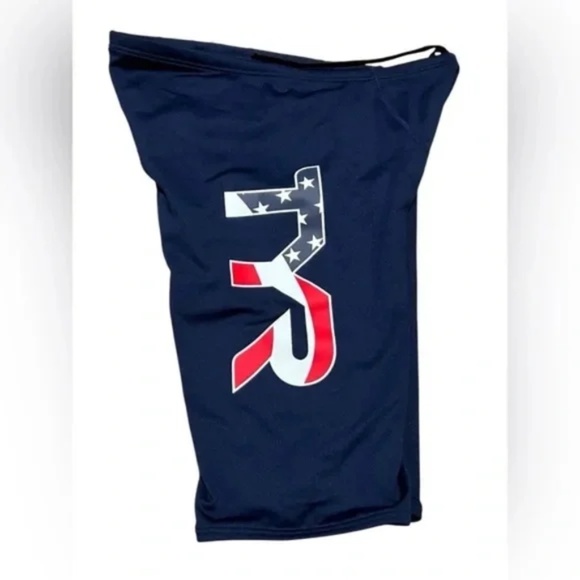 TYR Men's Durafast Elite USA Logo Jammer Swimsuit SwimShorts Blue Size 38 XLarge - Picture 1 of 6